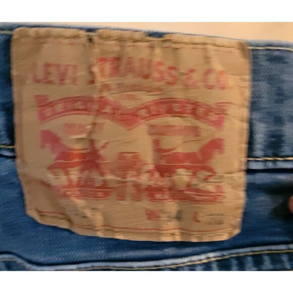 34x32 Levi Straus Blue Jeans Denim Pants Vintage Red Tag - Picture 4 of 4